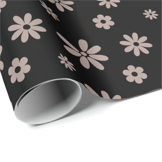 Papier Cadeau Fleurs et pétales 14 (Coin rond)