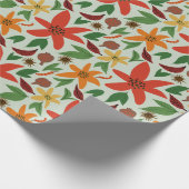 Papier Cadeau Fleurs exotiques (Coin)