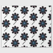 Papier Cadeau Fleurs extraterrestres  (Plat)