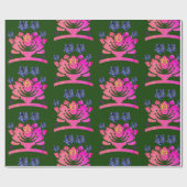 Papier Cadeau fleurs fantastiques (Plat)