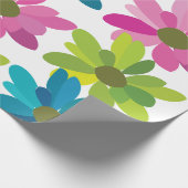 Papier Cadeau Fleurs Fleurs Colorées (Coin)