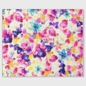 Papier Cadeau Fleurs fleurs sauvages de chabby Meadow (Plat)