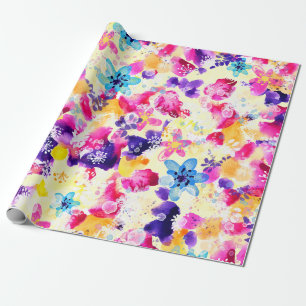 Papier Cadeau Fleurs fleurs sauvages de chabby Meadow