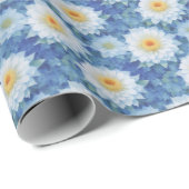 Papier Cadeau Fleurs fraîches (Coin rond)