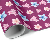 Papier Cadeau Fleurs Harmony Delmony (Coin rond)