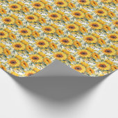 Papier Cadeau Fleurs jaunes (Coin)
