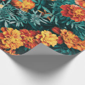 Papier Cadeau Fleurs Marigold (Coin)