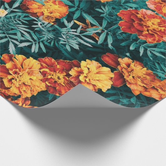 Papier Cadeau Fleurs Marigold (Coin)