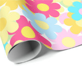 Papier Cadeau Fleurs mignonnes (Coin rond)