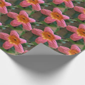 Papier Cadeau Fleurs orange (Coin)