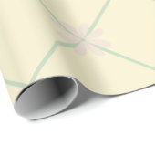 Papier Cadeau Fleurs pastel (Coin rond)