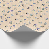 Papier cadeau Fleurs pastel Peachify (Coin)