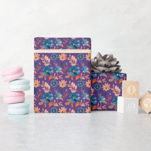 Papier Cadeau Fleurs pastel tendance