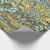 PAPIER CADEAU FLEURS, PEACOCKS ET DRAGONS (Coin)