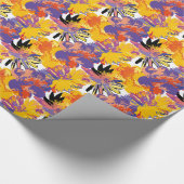 Papier Cadeau Fleurs peintes. (Coin)