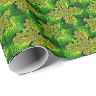 Papier Cadeau Fleurs rétro en 3D, Artdeco