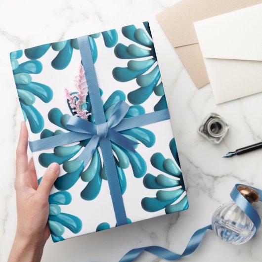 Papier Cadeau Fleurs rétro MOD - Jardin floral printemps été (Cadeaux)
