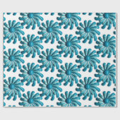 Papier Cadeau Fleurs rétro MOD - Jardin floral printemps été (Plat)