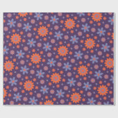 Papier Cadeau Fleurs Rétro Plaisir les années 70 Hippie Daisy Mo (Plat)