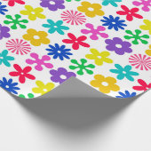 Papier Cadeau FLEURS RÉTRO super (Coin)