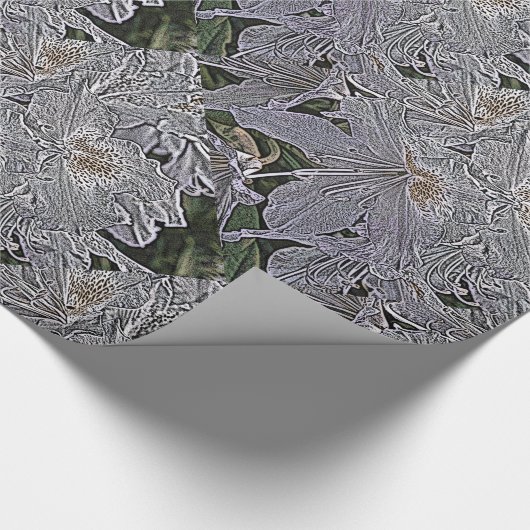 PAPIER CADEAU FLEURS RHODODENDRON (Coin)