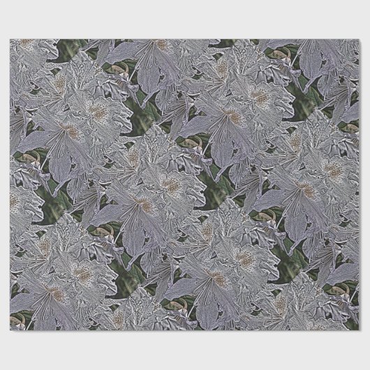 PAPIER CADEAU FLEURS RHODODENDRON (Plat)