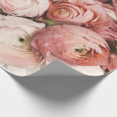 Papier Cadeau Fleurs roses (Coin)
