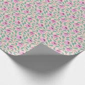 Papier Cadeau Fleurs roses (Coin)