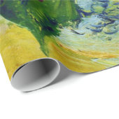 Papier Cadeau Fleurs Roses de Noël (Coin rond)