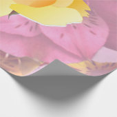 Papier Cadeau Fleurs roses douces Papier à enveloppement rose ja (Coin)