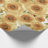 Papier Cadeau Fleurs roses imprimés floraux abstraits couleurs b (Coin)