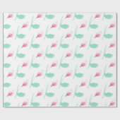Papier Cadeau Fleurs roses joli abstrait (Plat)