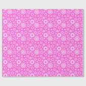 Papier Cadeau Fleurs roses vintages (Plat)