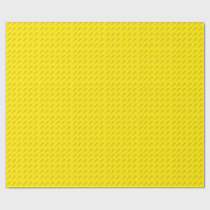 Papier Cadeau Fleurs Rouge Clair et Jaune