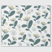 Papier Cadeau Fleurs sans coutures arrière - plan dans le style  (Plat)