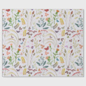 Papier Cadeau Fleurs sauvages (Plat)