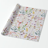 Papier Cadeau Fleurs sauvages (Déroulé)
