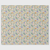 Papier Cadeau Fleurs sauvages (Plat)
