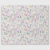 Papier Cadeau Fleurs sauvages d'été (Plat)