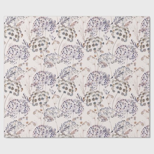 Papier Cadeau Fleurs sauvages Papier à enveloppement Arrière - p (Plat)