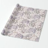 Papier Cadeau Fleurs sauvages Papier à enveloppement Arrière - p (Déroulé)