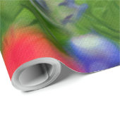 Papier Cadeau Fleurs sauvages pastel (Coin rond)