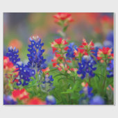 Papier Cadeau Fleurs sauvages pastel (Plat)