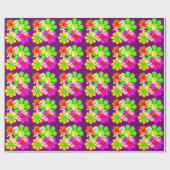 Papier Cadeau Fleurs super (Plat)
