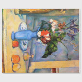 Papier Cadeau Fleurs Vase Bleues, Paul Cezanne (Plat)