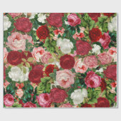 Papier Cadeau Fleurs vintages (Plat)