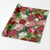 Papier Cadeau Fleurs vintages (Déroulé)