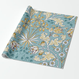 Papier Cadeau Fleurs vintages et feuillage sans couture motif su