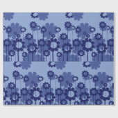 Papier Cadeau Fleurs violettes (Plat)