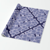 Papier Cadeau Fleurs violettes (Déroulé)